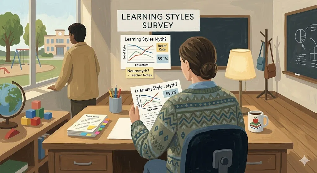 Overview image for How Common Is Belief in Learning Styles? | Mythcraft