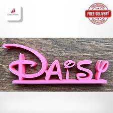Listing image for Disney Style Personalised Name Plate Stand Plaque Desk Office Desk Teacher Gift
