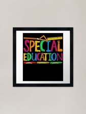 Listing image for Special Education Teacher, SPED Fra Framed Wall Art Poster Canvas Print Picture