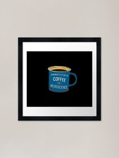 Listing image for Neuroscience & Coffee is happiness Framed Wall Art Poster Canvas Print Picture