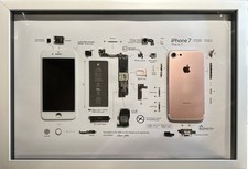 Listing image for Framed iPhone 7 Wall Art – Deconstructed Tech Frame | Unique Gift | UK Made