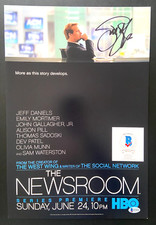 Listing image for JEFF DANIELS SIGNED THE NEWSROOM 12x18 POSTER PHOTO TV SERIES DUMB DUMBER BAS