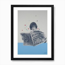 Listing image for Colourful Journalism Art Print Framed Wall Art Poster Canvas Print Picture