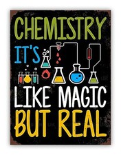 Listing image for Funny Chemistry Metal Sign For Shed Garage Workshop School Classroom