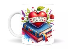 Listing image for The Best Teacher Coffee/Tea Ceramic Mug 11Oz For Office or Teacher Birthday Gift