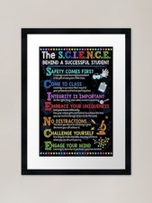 Listing image for Teacher - Science classroom - The s Framed Wall Art Poster Canvas Print Picture